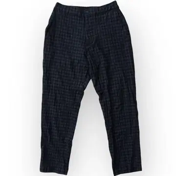 PHINGERIN 핑거린 울 이지 팬츠 체크 무늬 그레이