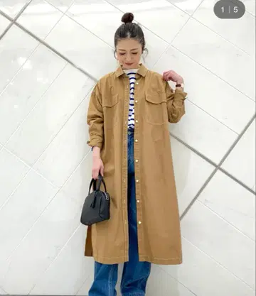 [ 미사용 ] 도어즈 FORK&SPOON 밀리터리 셔츠 원피스