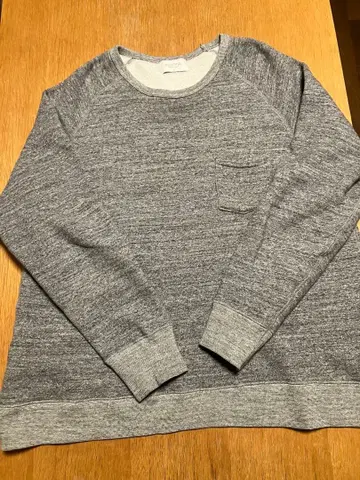 FLISTFIA 그레이 래글런 슬리브 맨투맨 L