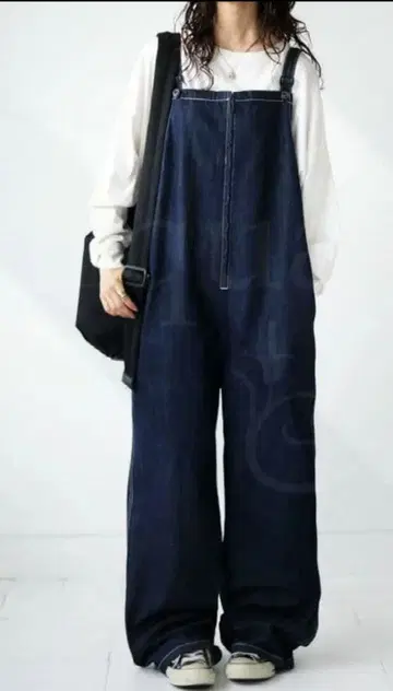 안티카 데님 살로펫 팬츠