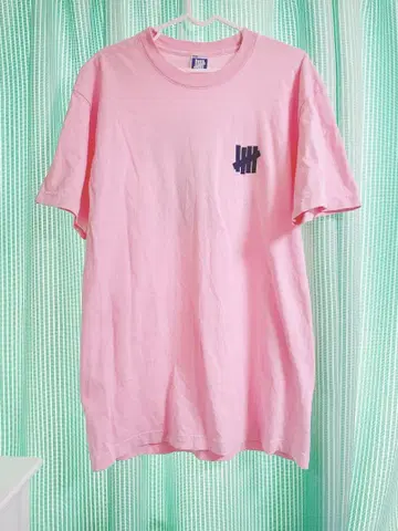 인기! 언디피티드 코튼 T셔츠 벚꽃색