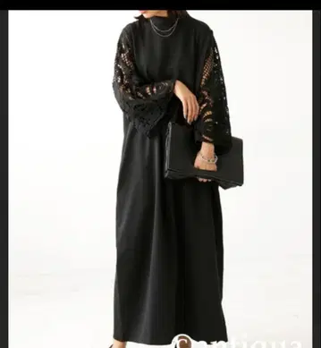 안티카 소매 레이스 원피스