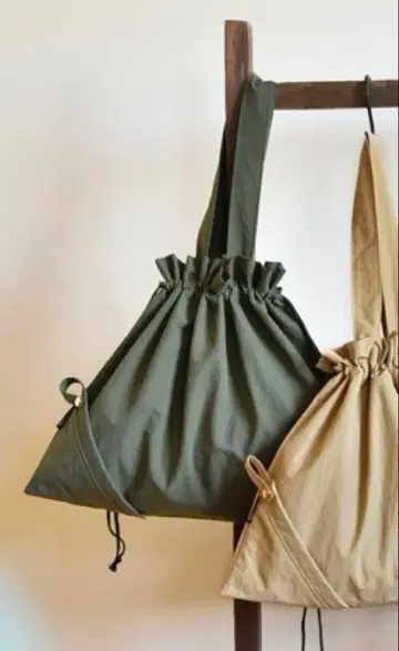 [ 미사용 새상품 ] OURHOME 아워홈 접이식 발수 백 올리브