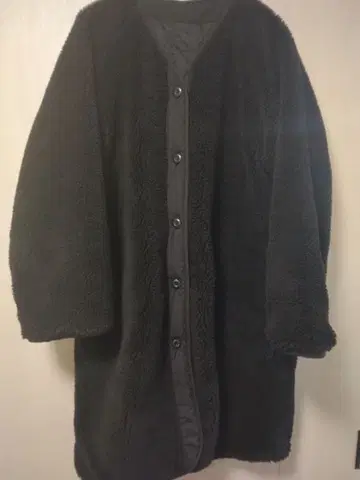 ALPHA INDUSTRIES 리버서블 보아 코트 블랙