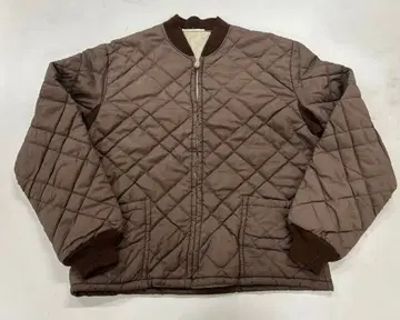 빈티지, 브라운 퀼팅 자켓 M
