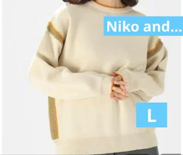 사이드 크로셰 니트 풀오버 니코앤드