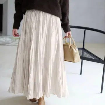 타프타 와셔 플리츠 스커트