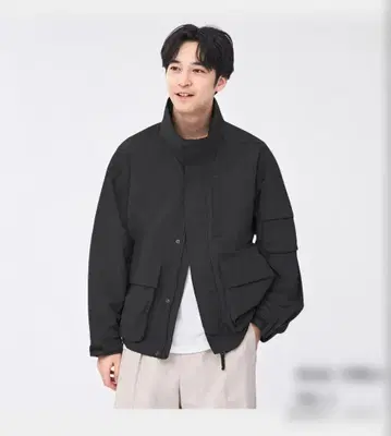 GU 오버 사이즈 스탠드 카라 블루종 M 사이즈 339578