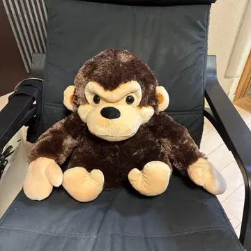 브라운색 원숭이 봉제 인형 약 40cm