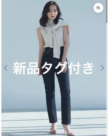 anuans 슬림 스트레이트 데님 팬츠