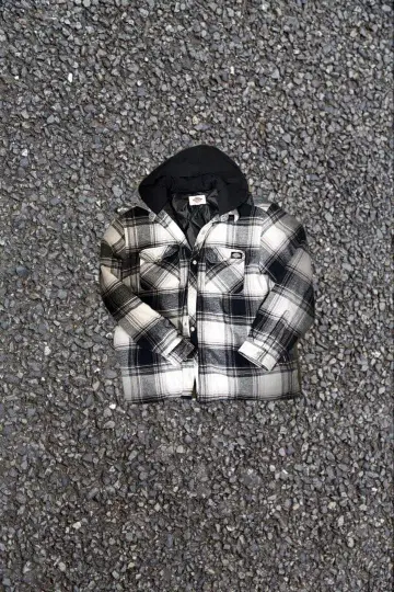 DICKIES 후드 부착 체크 자켓
