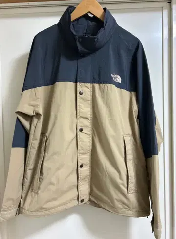 THE NORTH FACE 마운틴 후드티 탄/다크 그레이