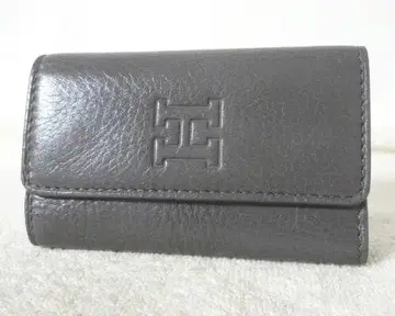 새상품급 HIROFU 가죽 천연 가죽 그레이 4연 키케이스