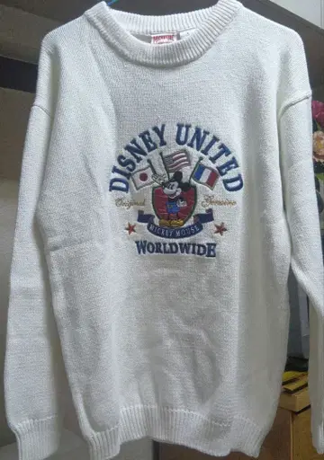 디즈니 한정판 초레어 니트 미키 니트 스웨터