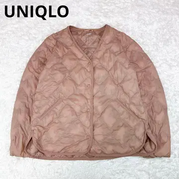 유니클로 울트라 라이트 다운 릴랙스 자켓 핑크 S