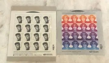 USPS 엘비스 프레슬리, 존 레논 우표 시트 2장 세트