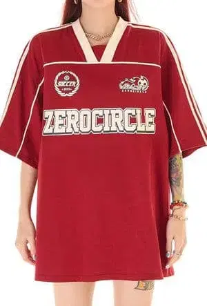 지저인 XL 하프 축구 T