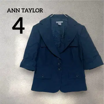 ANN TAYLOR [ 4 ] 블랙 테일러드 자켓 고급
