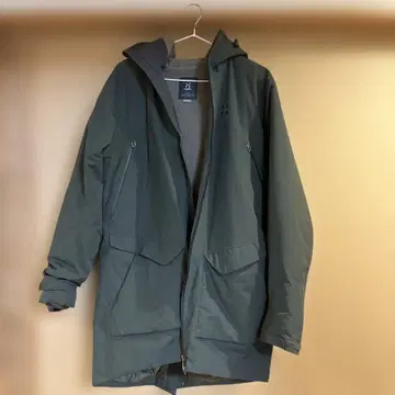 호구로후스 그레이 코트 전면 지퍼