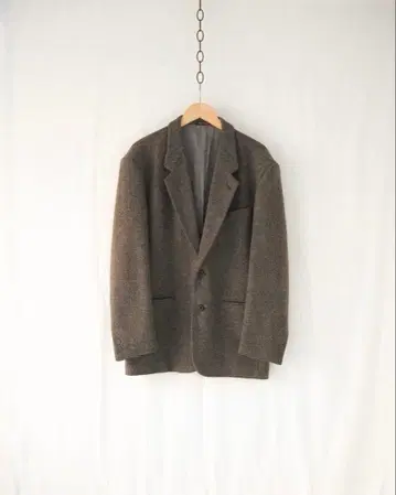 90s 미쏘니 트위드 울 테일러드 자켓