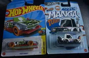 핫 휠스 만화 튜너 트랙 만화 2대 세트