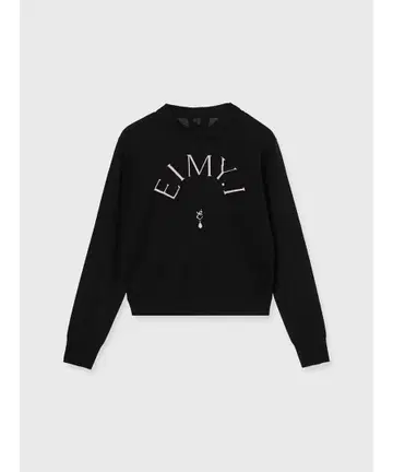 EIMY ISTOIRE EIMY 니트 풀오버 BLACK