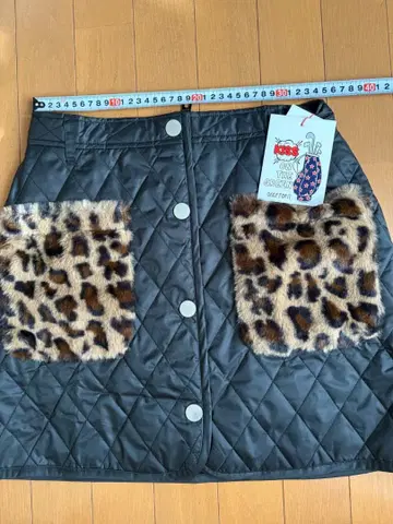 미사용 새상품 KISS ON THE GREEN 퀼팅 스커트 M
