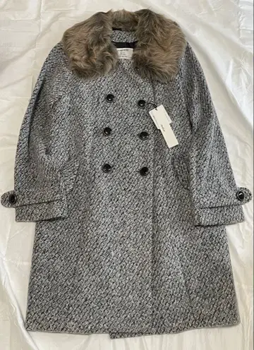 새상품 헤더 퍼 코트