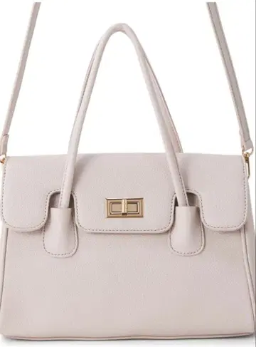 라이트 핑크 플랩 포함 숄더백