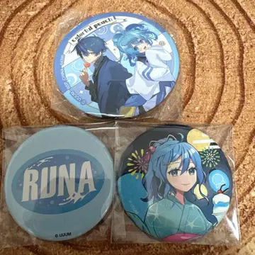 컬러풀 피치 굿즈 애니메이트 초기 캔뱃지 제일복권 루나 복숭아 축제