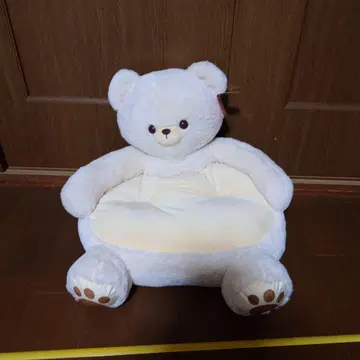 푹신푹신 곰돌이 앉은 쿠션 어린이용 좌식 의자