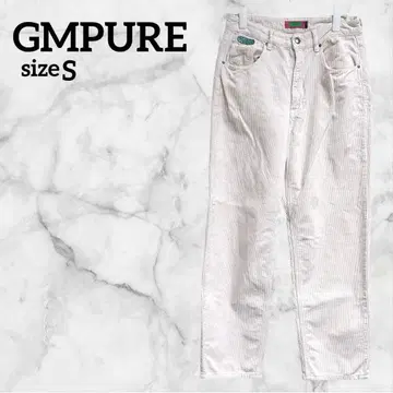 GMPURE [ S ] 스트레이트 데님 화이트 코듀로이 해외 구제 의류