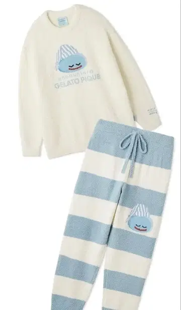 젤라피케 드래곤 퀘스트 베비모코 자카드 풀오버 & 롱 팬츠 세트