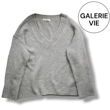 [GALERIE VIE] 갤러리 바이 파인 울 V넥 니트