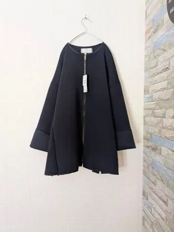 un dix cors 택 포함 새상품 노카라 집업 자켓 네이비