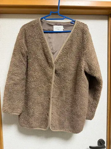 사만사 모스모스 브라운 보아 자켓 플리스