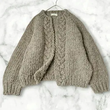 kagure 카구레 페루 로우 게이지 가디건 니트 23AW