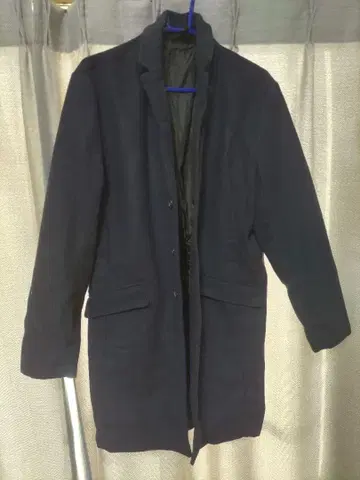 네이비 체스터 코트 HALHAM ORIGINAL QUALITY