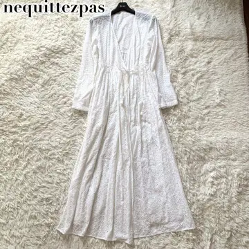 새상품급 누키테파 원피스 2way 카슈쿨 가운 헤므라믹스 화이트