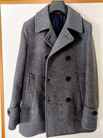 그린 레이블 릴랙싱 그레이 울 피코트 사이즈 XS