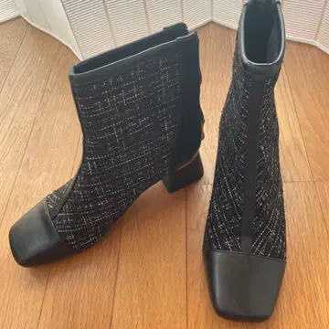 오리엔탈 트래픽 트위드 부츠 블랙 M