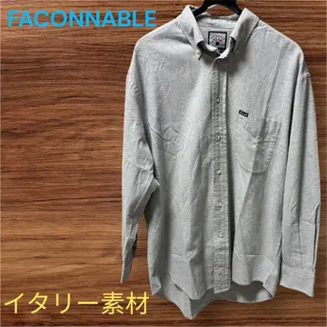 FACONNABLE 고급 이탈리아 원단 버튼 다운 셔츠 L
