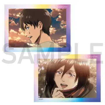 진격의 거인 Re:lighting 클리어 카드 2장 세트 엘렌 & 미카사