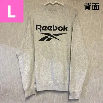 Reebok 리복 아이스 그레이 맨투맨 트레이닝복 L 사이즈 속기모