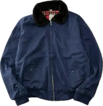 [ UK제 ] 보아 옷깃 해링턴 자켓 네이비 사이즈 L 상당 구제 의류