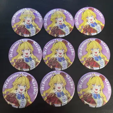 시카메칸 키리코 조 리키이치 캔뱃지 니지산지 4월 1일 굿즈 캔뱃지