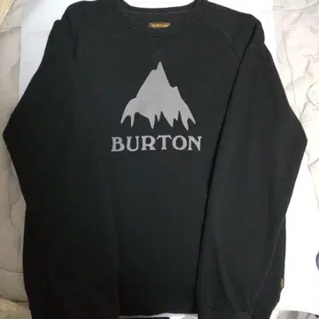 BURTON 블랙 맨투맨 트레이닝복