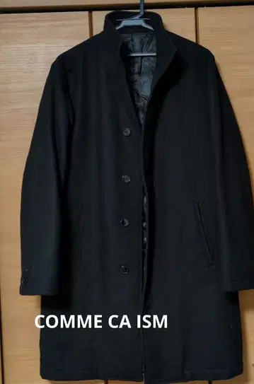 COMME CA ISM 스탠드 카라 코트