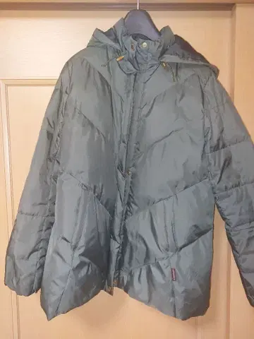 CROCODILE 후드 부착 다운 자켓 L 올리브 그린