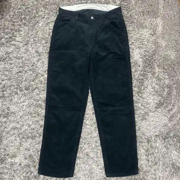 UNIVERSAL OVERALL 블랙 코듀로이 카고 팬츠